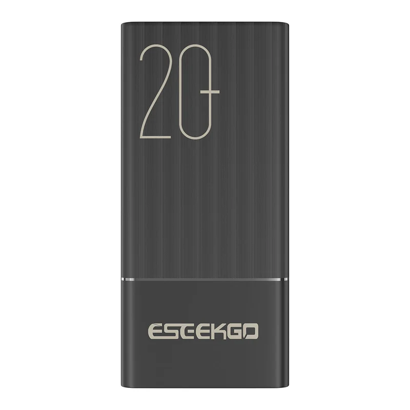 Powerbank med 20.000 mAh, 22,5 W hurtigopladning og 3 porte