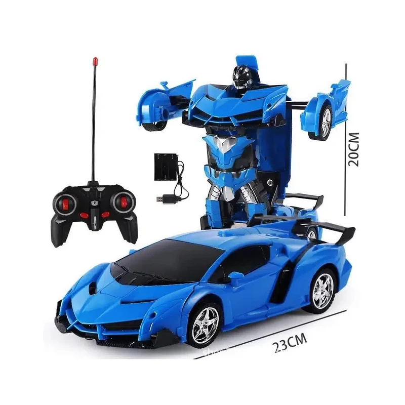 Fjärrstyrd Transformer Bil med ljud- och ljuseffekter