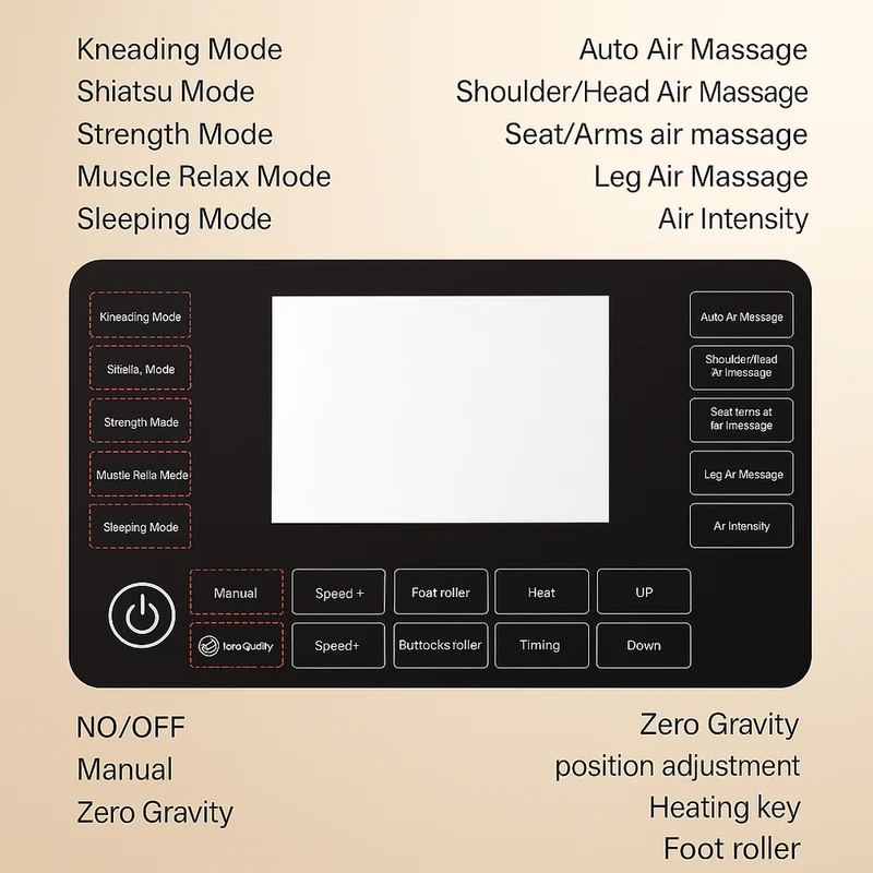 Massagestol 8D - S-teknologi, Zero Gravity och Värmebehandling - Model S9