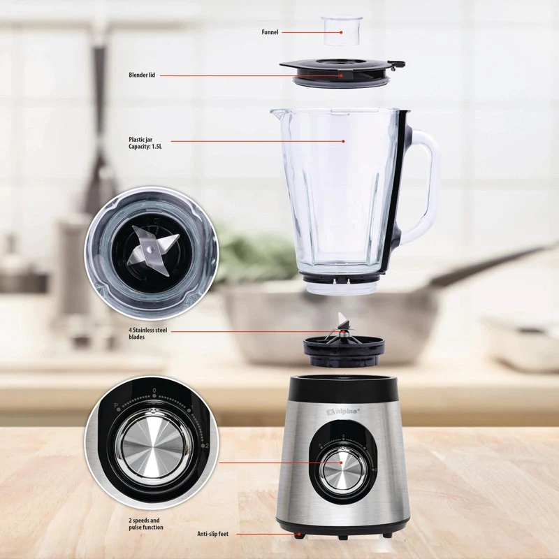 Alpina Blender 1.5L - Robust och användarvänlig