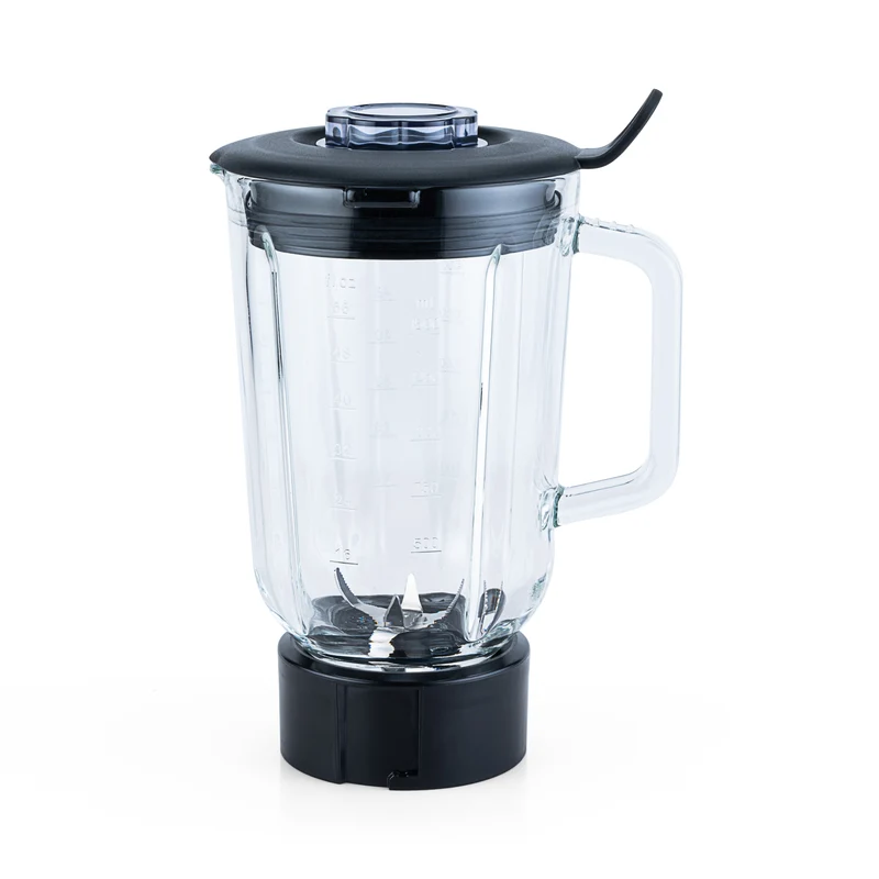 Smooth fusion glass jug w blade and lid