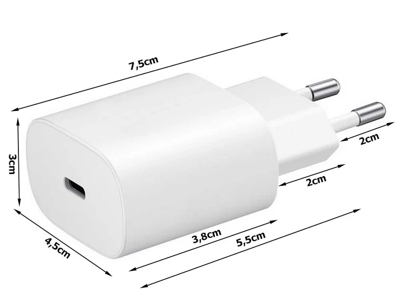 Snabb mobilladdare med USB-C 20W Slim Snabbladdare!