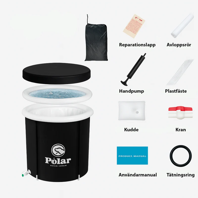 Isbad - Polar Recovery Deluxe Ø 80 cm med termolock