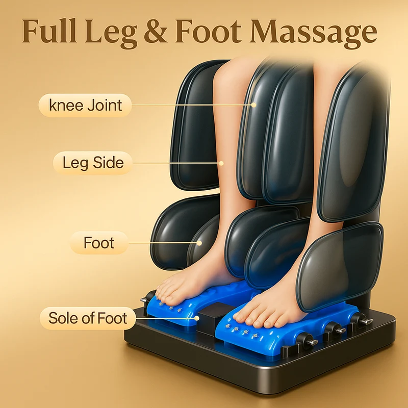 Massagefåtölj 4D Lyx Pro+ med SL-teknologi, Värmeterapi, Röststyrning & Pekskärm - Modell M5 vit
