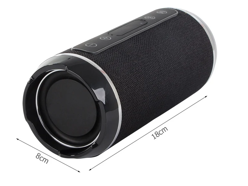 Trådlös Bluetooth Boombox-högtalare med USB, AUX & microSD – Svart