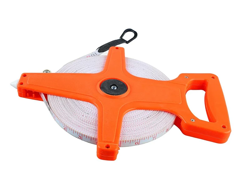 XXL 50 meter måttband med handtag – snabbrulle och fästhål