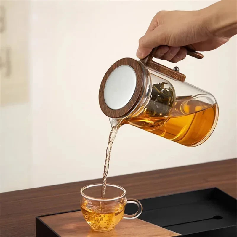 Glas Teekanne med indbygget infuser - Klarhed potte