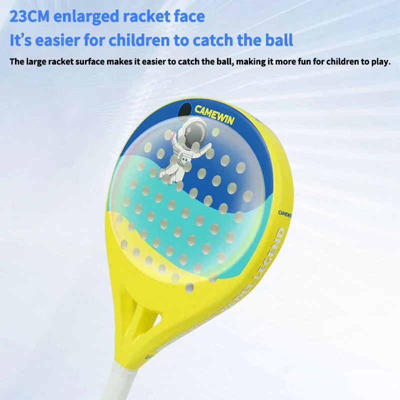 Junior Padel- og Tennisbat, 50% Kulstof, 50% Glasfiber, letvægt