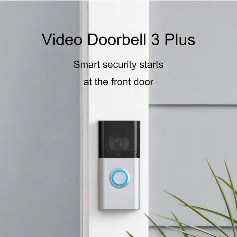 Trådløs Video-Dørklokke med Kamera, Wi-Fi, To-Vejs Audio & Bevægelse