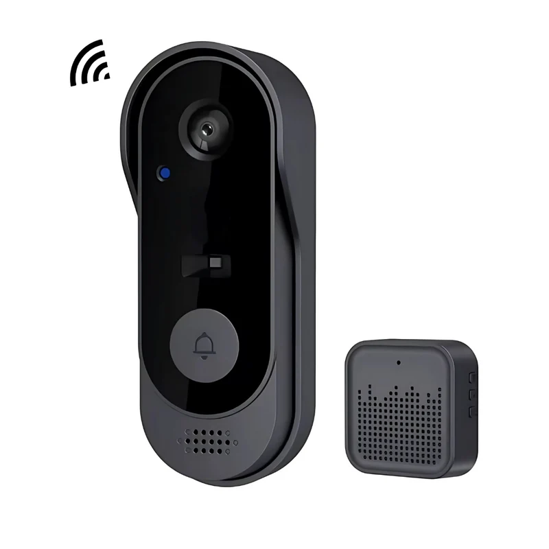 Trådløs Video-Dørklokke med To-Vejs Audio og WLAN