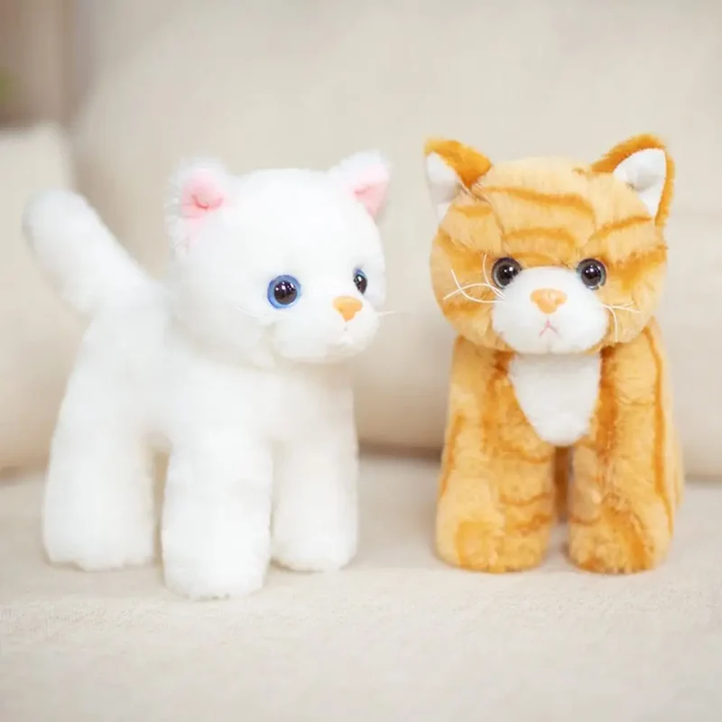 Sød katteplush legetøj, blødt stofkæledyr, gaveidé til børn