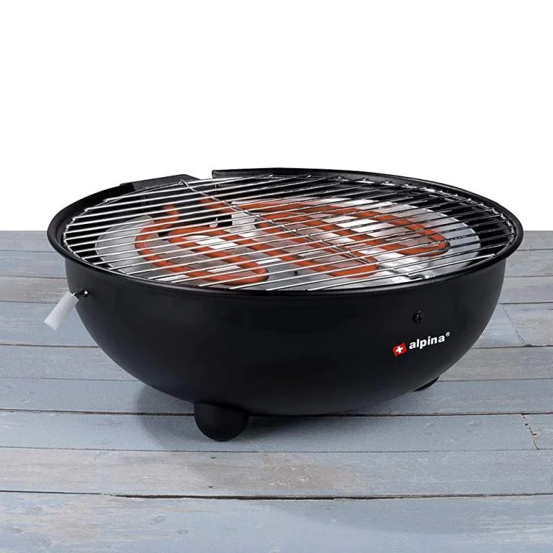 Alpina - Smart och Praktisk Elgrill - Perfekt för inomhus och utomhusbruk