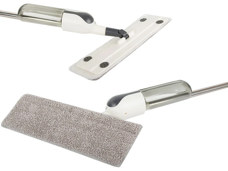 Plattmopp med sprayfunktion och 3x mikrofiberkuddar - Enkel och effektiv rengöring