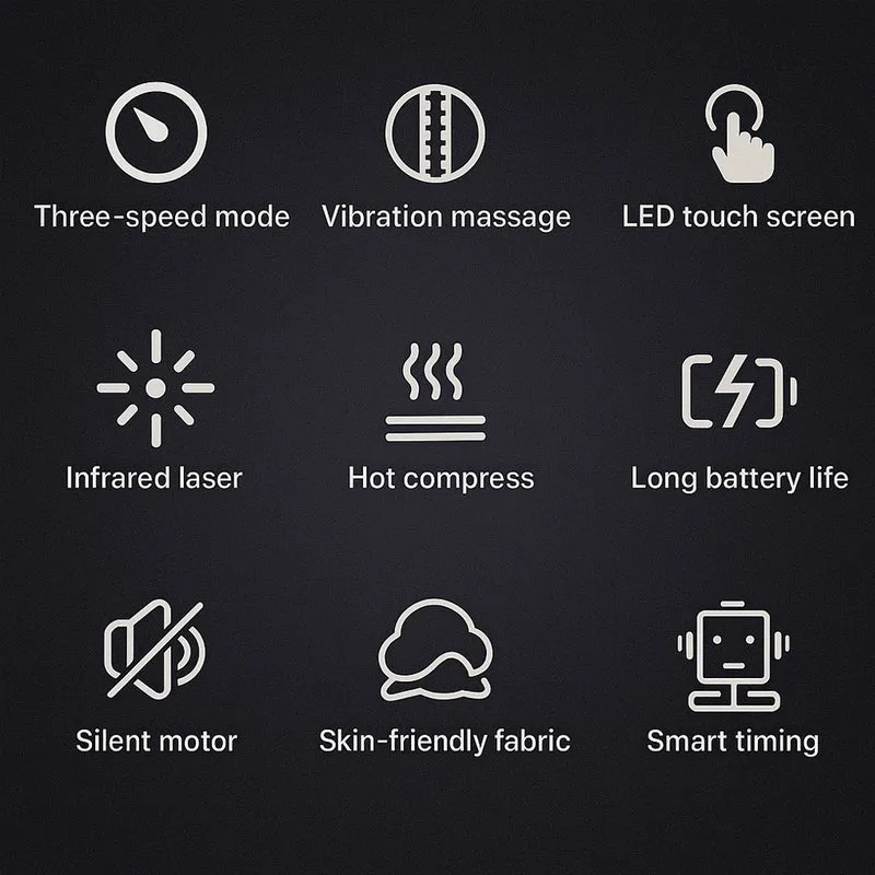 Knämassage + infraröd avlastning -Digital skärm-