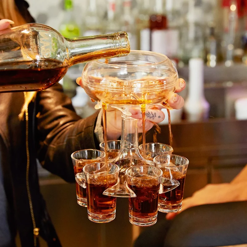 ShotDispenser™ - 6 Shot Glas Dryck Part Dispenser