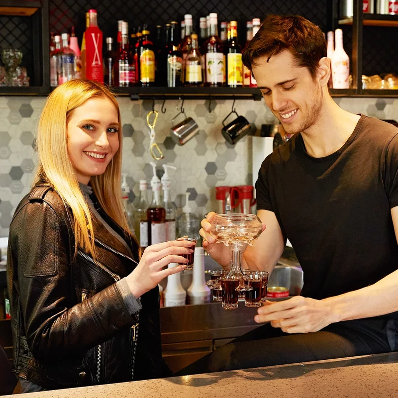 ShotDispenser™ - 6 Shot Glas Dryck Part Dispenser
