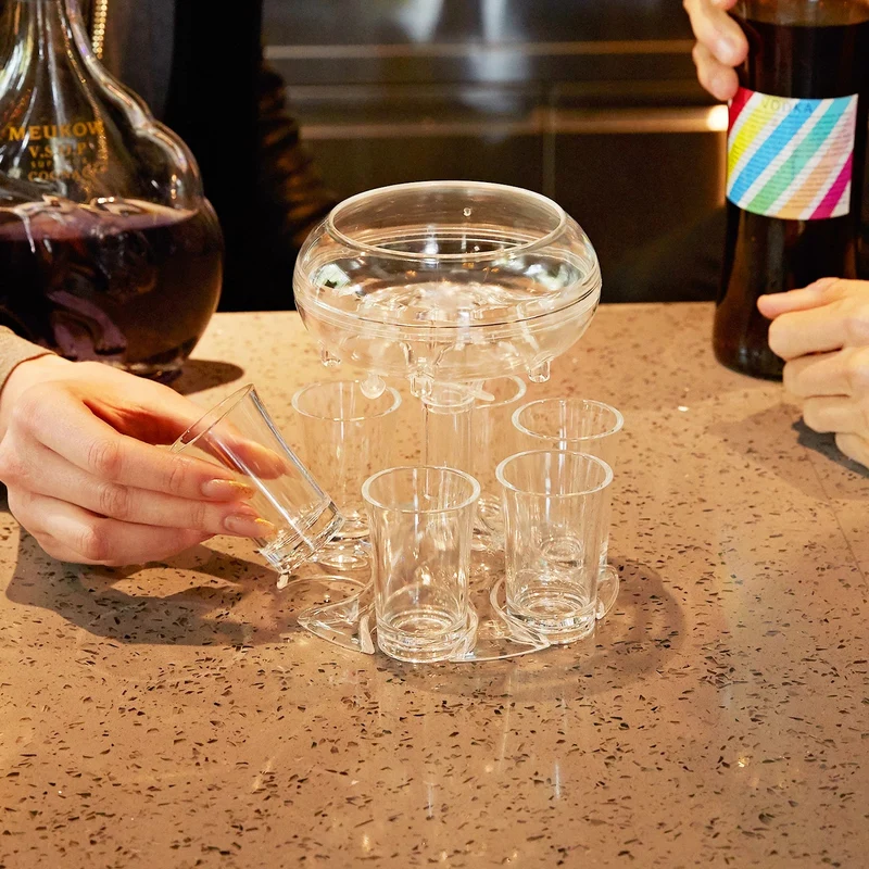 ShotDispenser™ - 6 Shot Glas Dryck Part Dispenser
