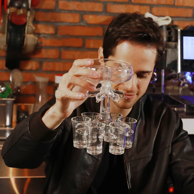 ShotDispenser™ - 6 Shot Glas Dryck Part Dispenser