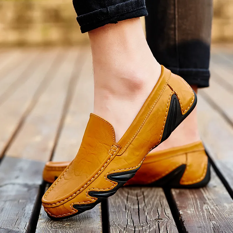 Herre Slippers i Læder af Høj Kvalitet