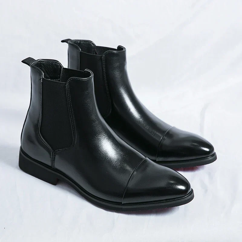 Herrens Chelsea Stiefel aus feinem Leder