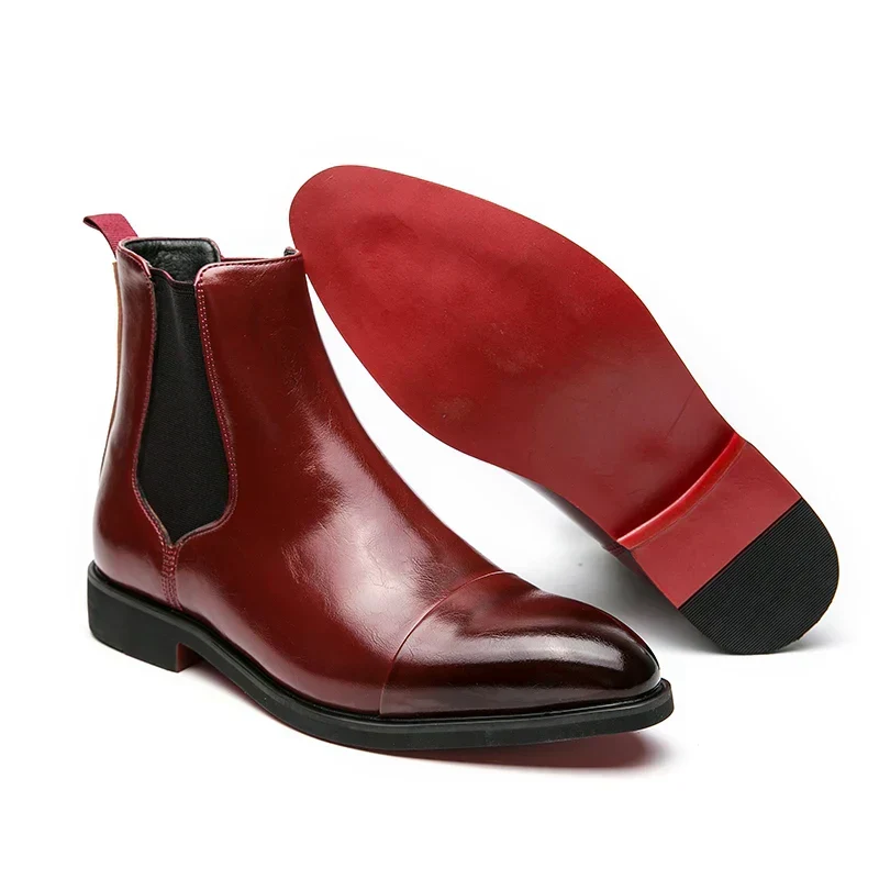 Herrens Chelsea Stiefel aus feinem Leder