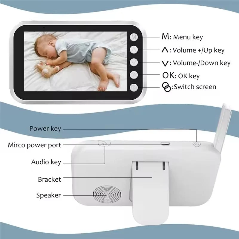 Babyphone med HD-kamera, nattevision og app-kontrol