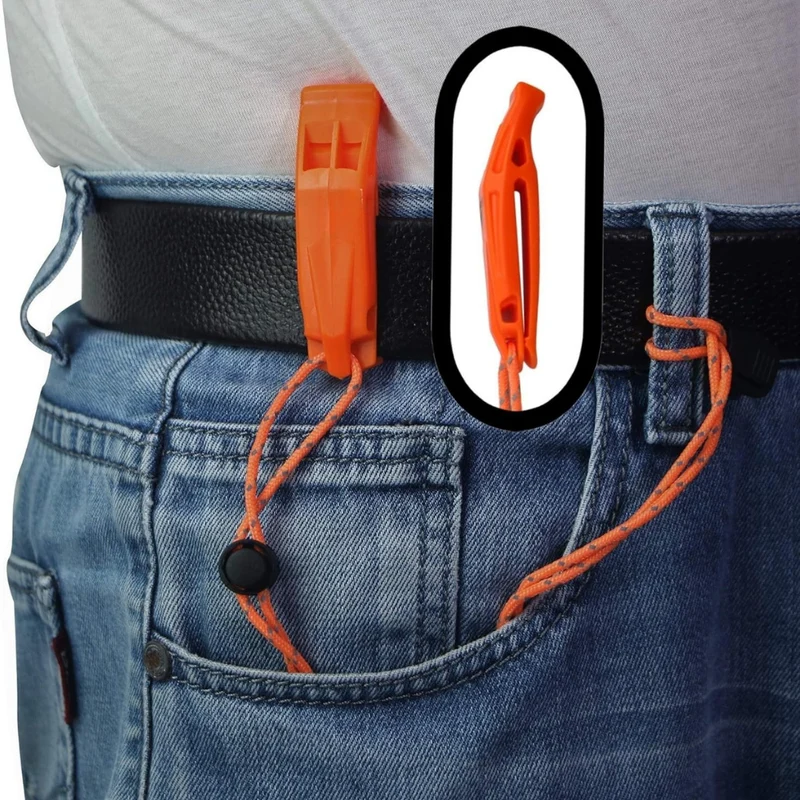 Sikkerhedspibe til jagt, plastmateriale, overlevelse lanyard, camping