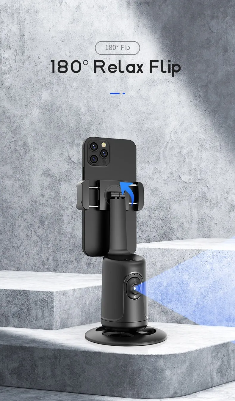Automatisk Telefonholder med Ansigtsgenkendelse og Sporingsfunktion
