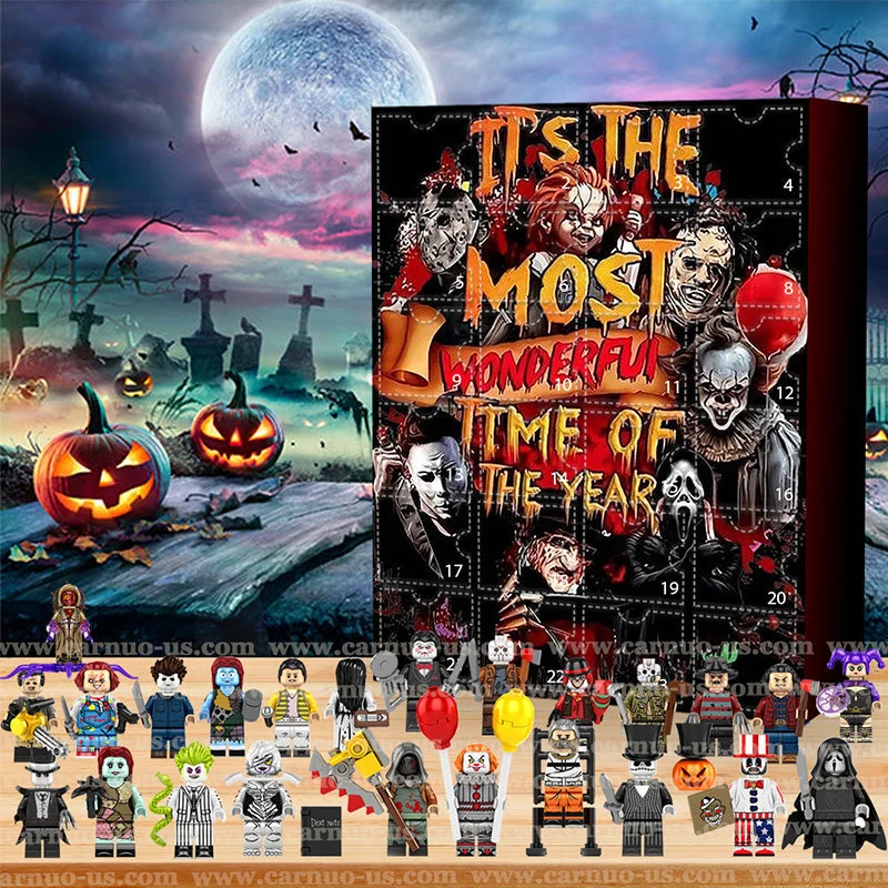 Halloween Adventskalender med figurer fra skræmmende film