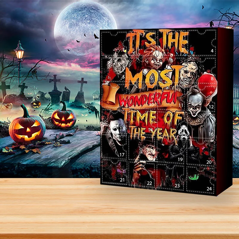Halloween Adventskalender med figurer fra skræmmende film