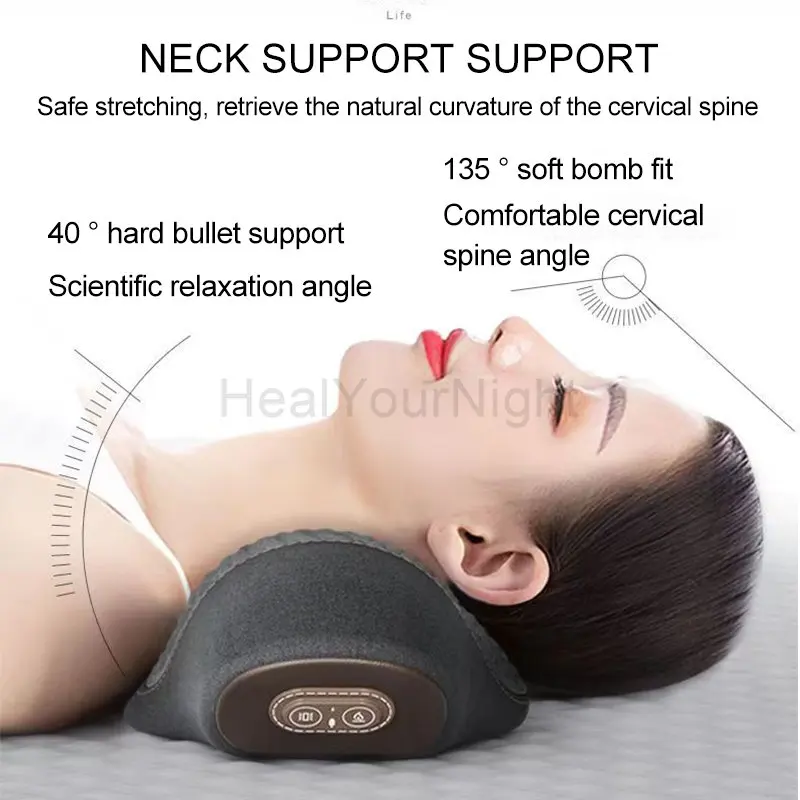Vibrationsmassagepude med varm kompression