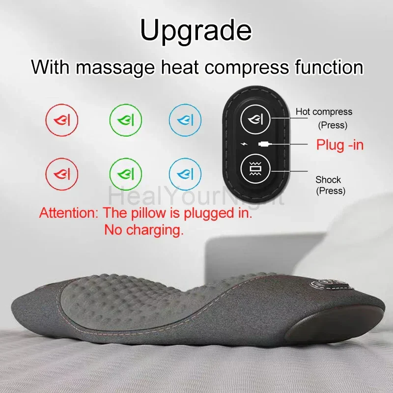 Vibrationsmassagepude med varm kompression