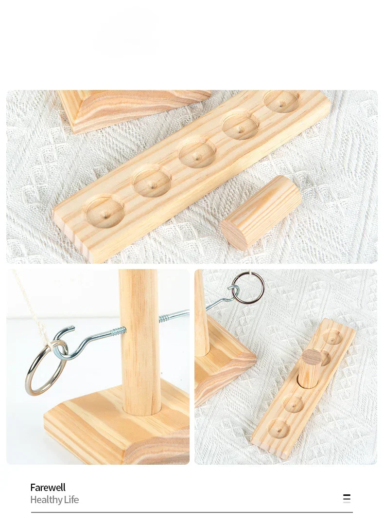 Wurfspiel mit Holzringen