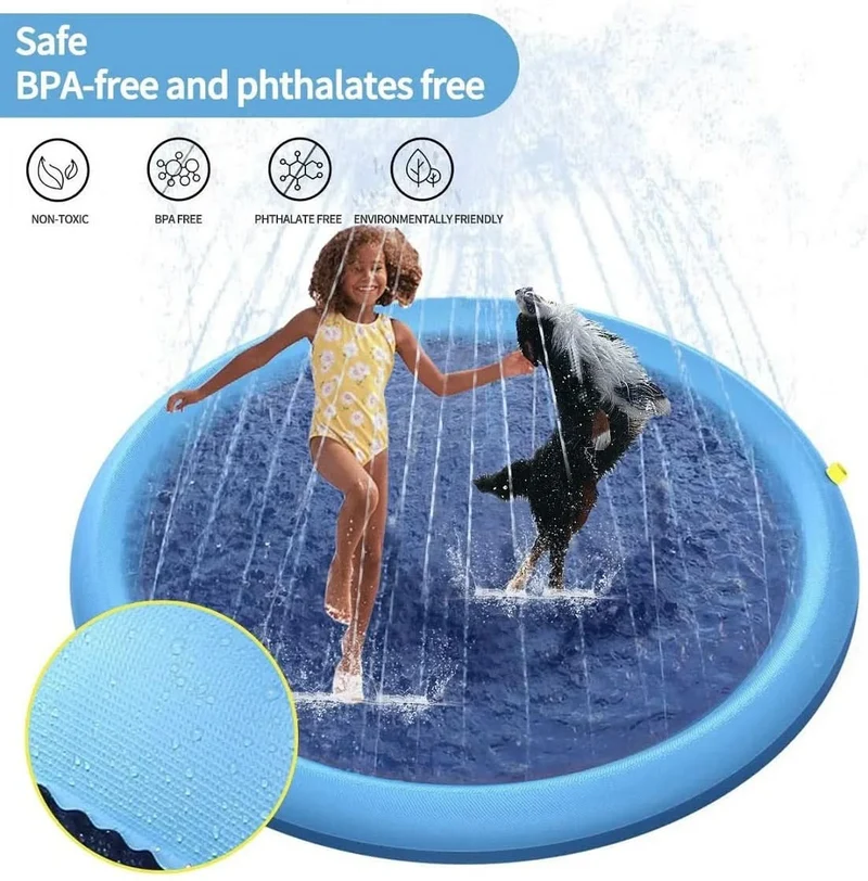 Interaktiv vandmåtte til hunde til sommerbrug