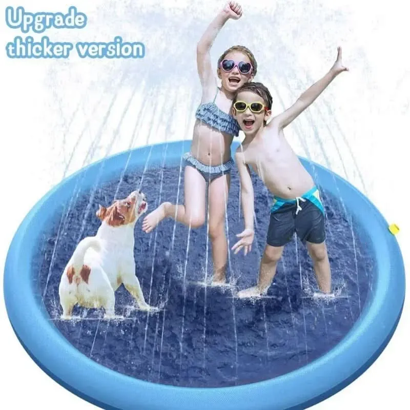 Interaktiv vandmåtte til hunde til sommerbrug
