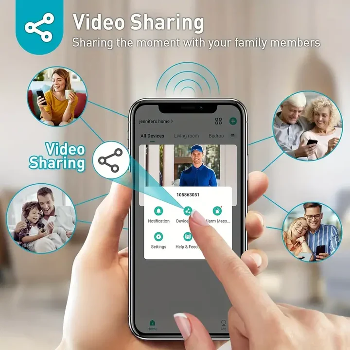 Trådløs Wi-Fi video dørklokke