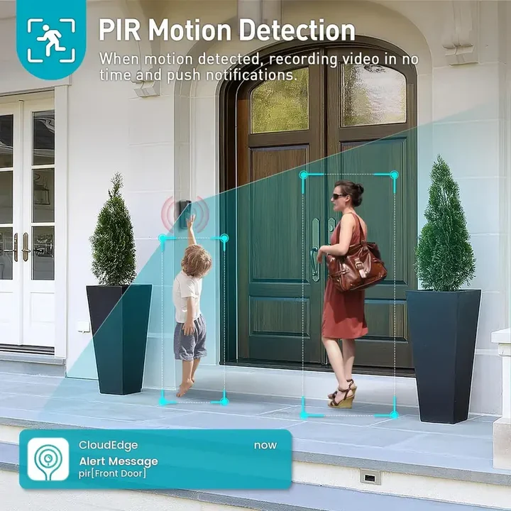 Trådløs Wi-Fi video dørklokke
