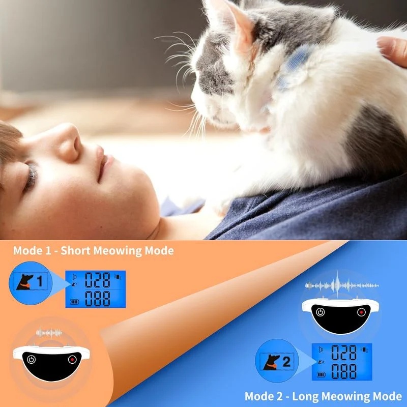 Katte Chokhalsbånd med Fjernbetjening til Effektiv Miau Kontrol