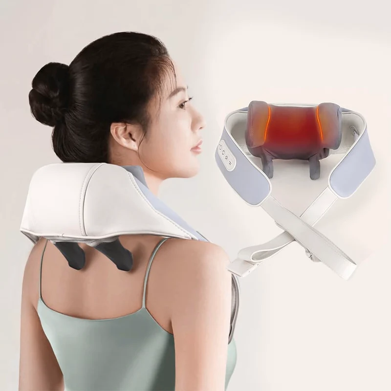 Nackmassage med shiatsu-massage och värme