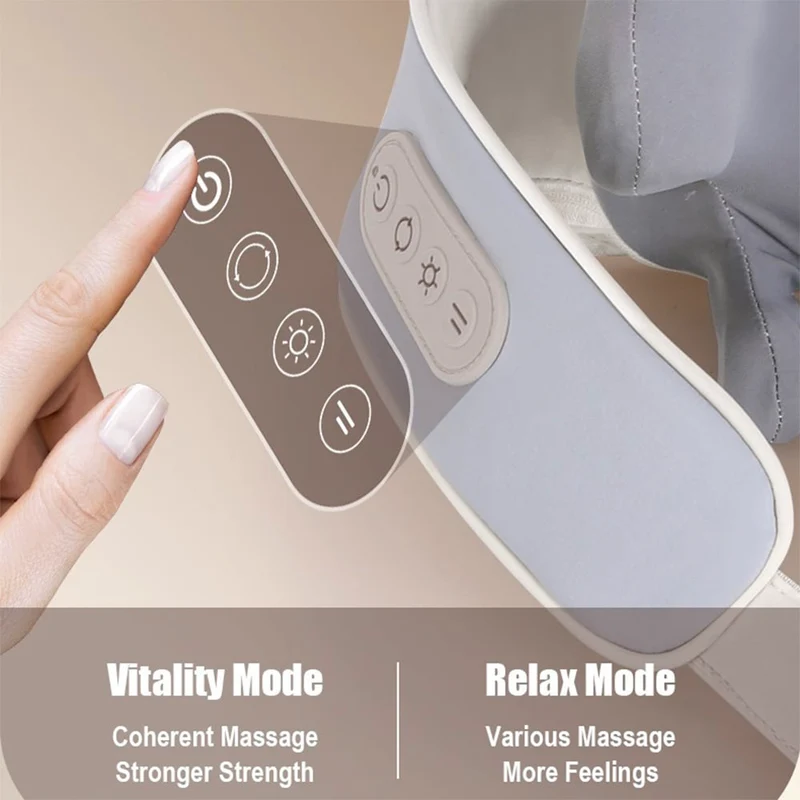 Nackmassage med shiatsu-massage och värme