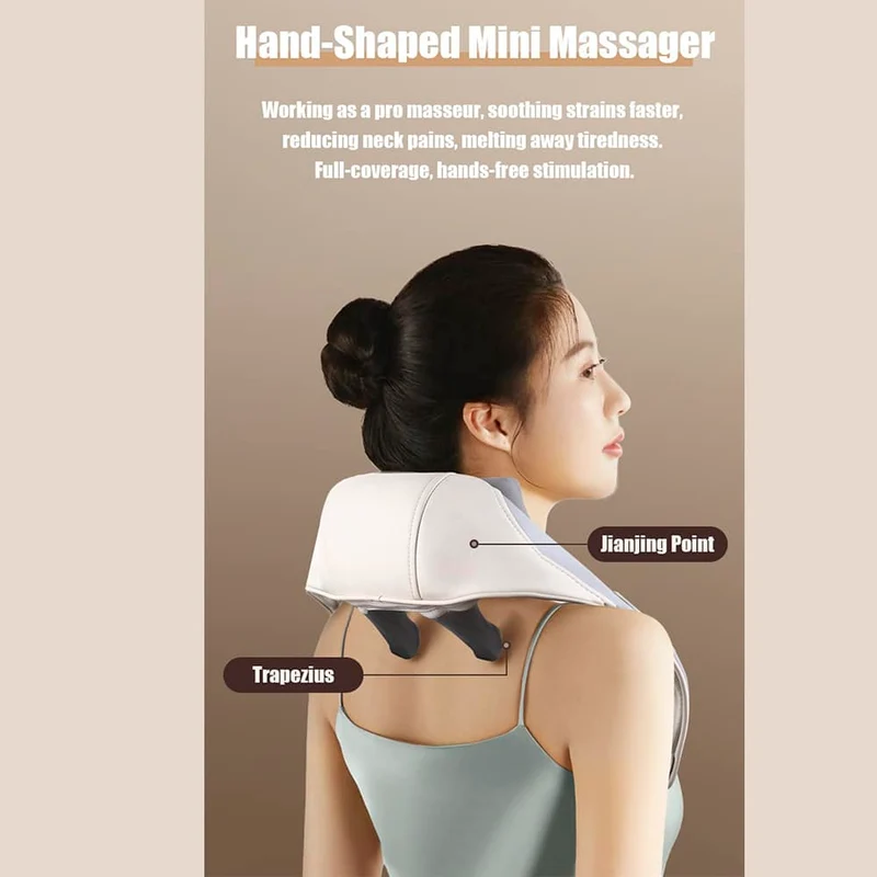 Nackmassage med shiatsu-massage och värme