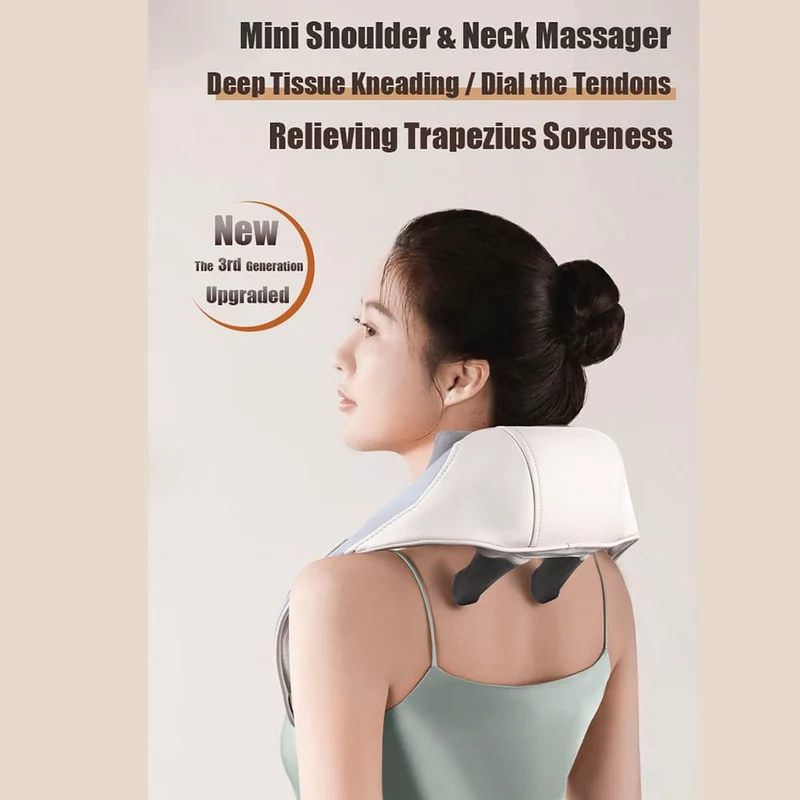 Nackmassage med shiatsu-massage och värme