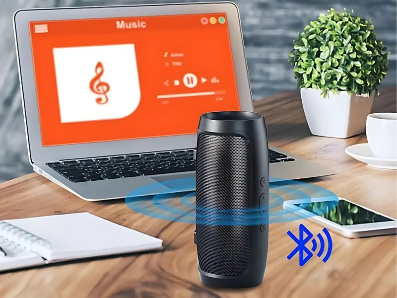 Trådlös Bluetooth-högtalare med USB & microSD – Svart