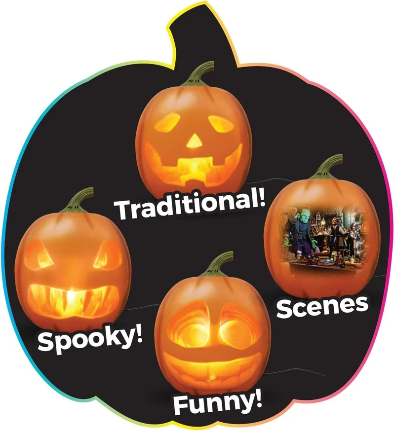 Bevægelsessensor Halloween Græskar med Animation og Projektion