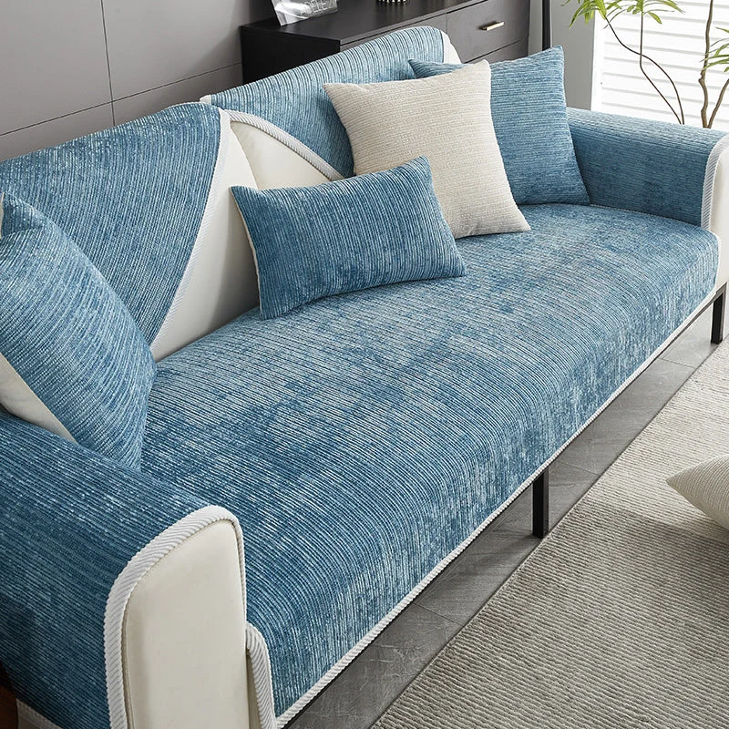 Antikratz Chenille Jacquard Sofaovertræk – Holdbart og Elegant