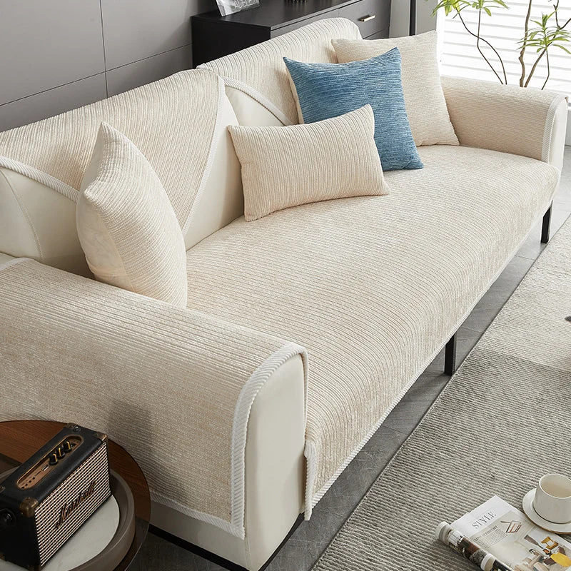 Antikratz Chenille Jacquard Sofaovertræk – Holdbart og Elegant
