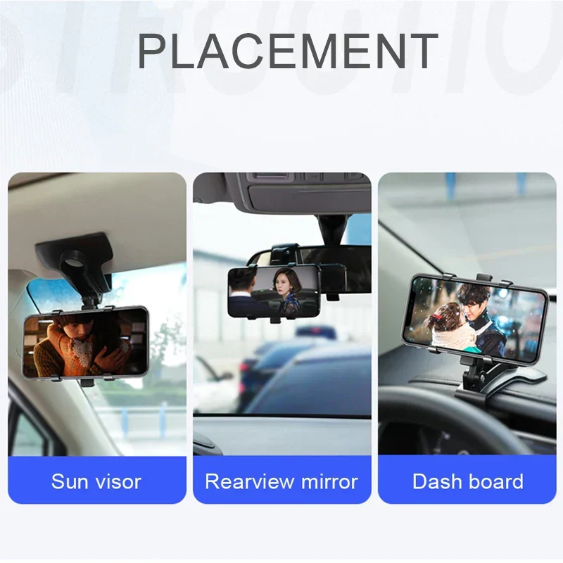 360 Graders Rotérbar Bil Dashboard Mobilholder