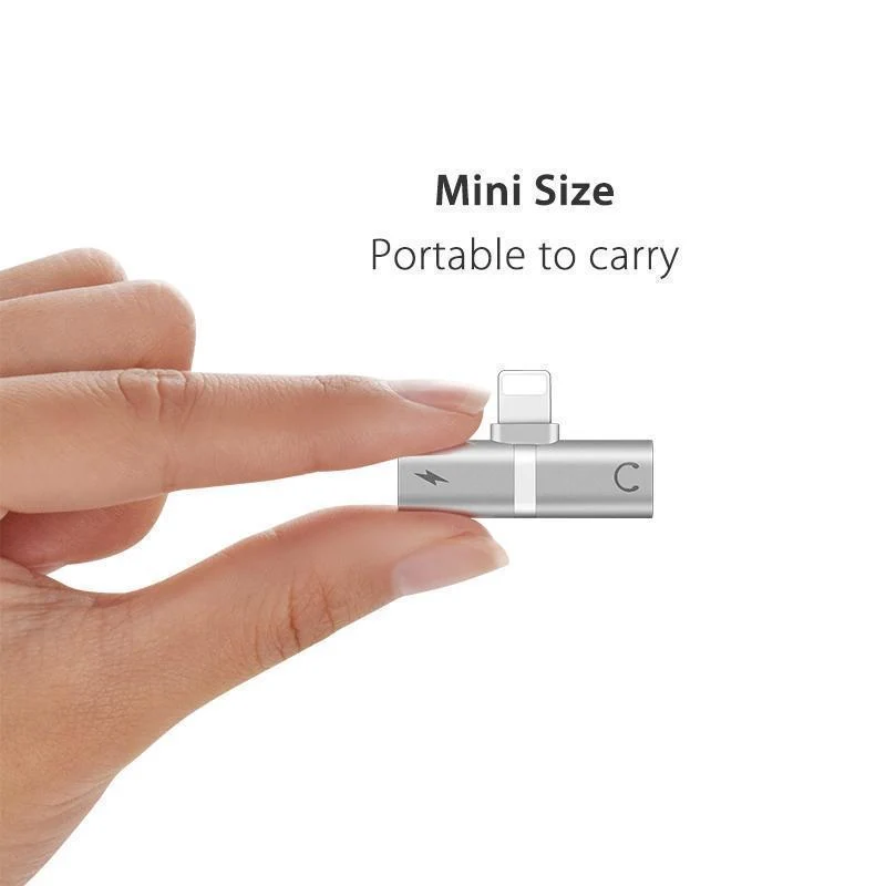 4-i-1 Lightning Adapter til iPhone – Øretelefoner (2 stk.)