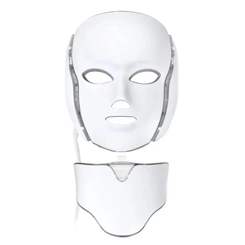 LED Photon Lysbehandling Maske til Ansigt og Hals - 7 Farver