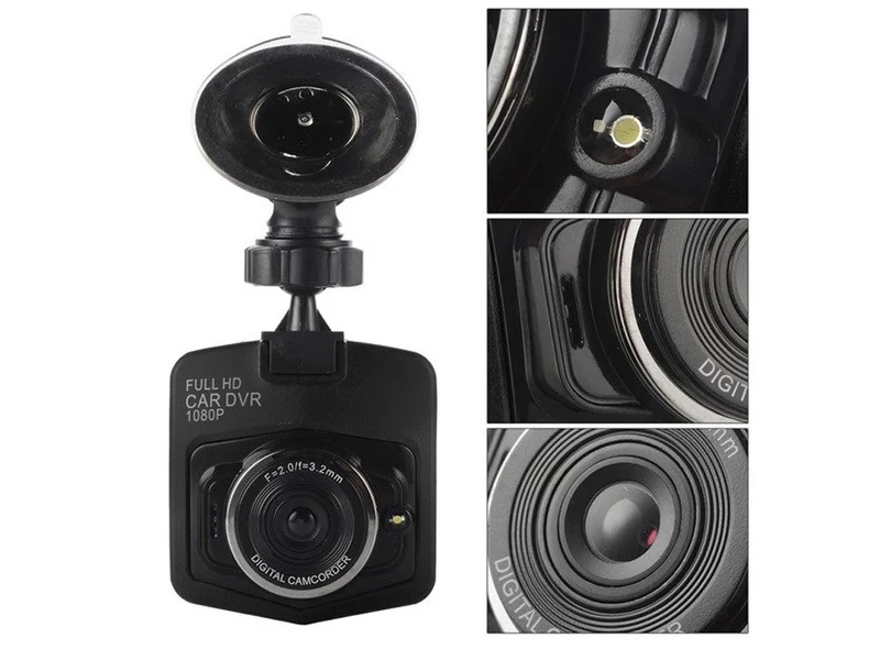 Full HD Dashcam med inbyggd skärm